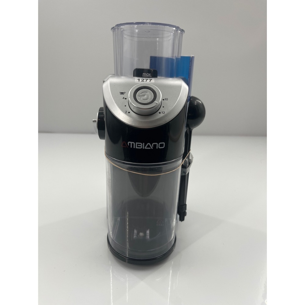 Ambiano Automatic Burr Mill Coffee Grinder Black Silver 1277